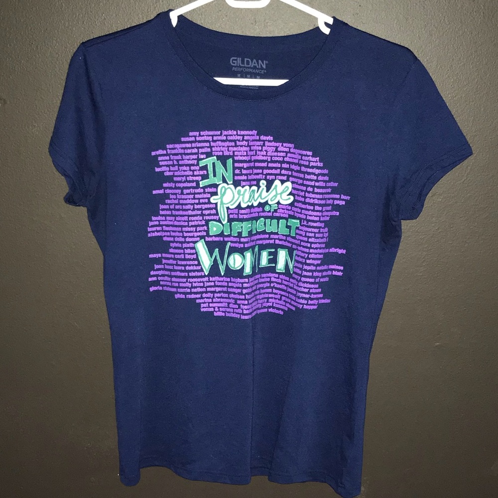 “In Praise of Difficult Women” Athletic Tee